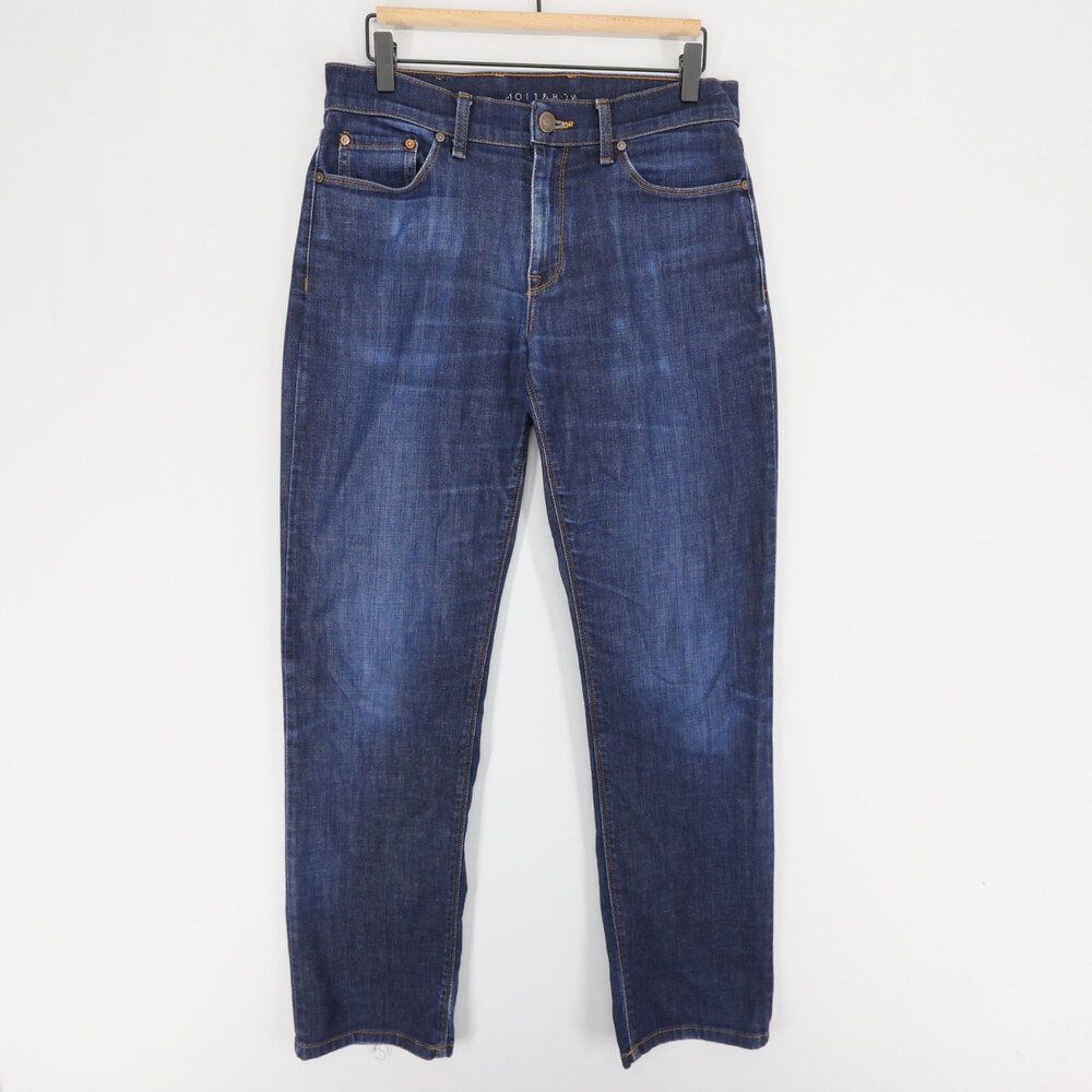 Mott And Bow Crosby Jeans Mens 30x32 Blue Straight Leg Dark Wash Stretch Denim